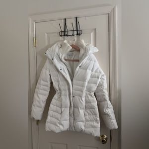 calvin klein white winter jacket